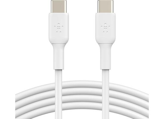 Belkin USB-C to USB-C Fast Charging Cable (1M/3.3ft) for iPhone 17, iPhone 17 Pro, iPhone 16, iPhone 16 Pro, Galaxy S25, S24, Note, Pixel, iPad Pro, Nintendo Switch 2, Carplay & More - White